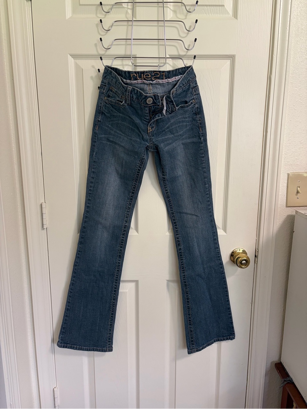 Rue21 Women’s Flare Jeans - Dark Blue Denim